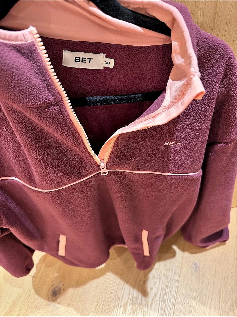 SET Fleece Jacket in Purple & Pink Size XS Like New